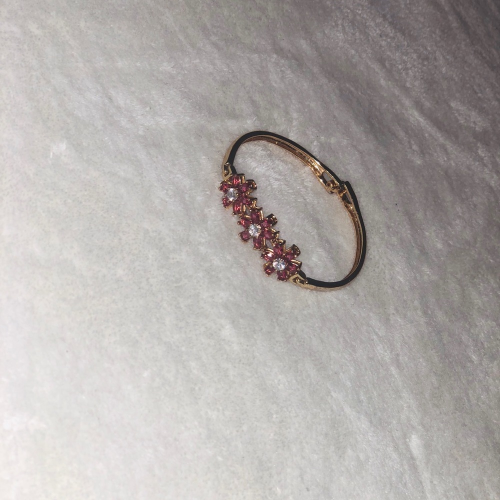 Red Flower Bracelet